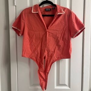 Vintage Tie Waist Crop Top